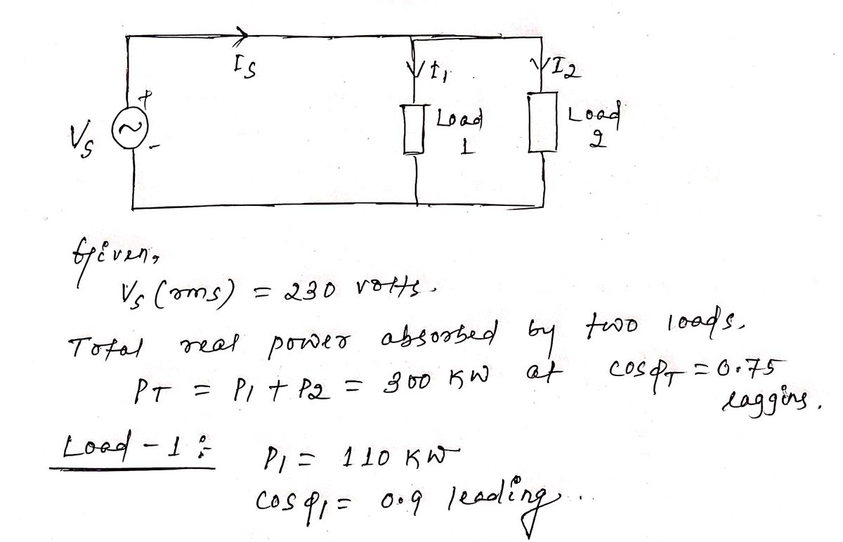 Electrical Engineering homework question answer, step 1, image 1